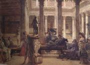 Alma-Tadema, Sir Lawrence, A Roman Art Lover (mk23)